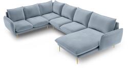 Cosmopolitan Design Coltar in forma de U cu 7 locuri Vienna cu tapiterie din catifea (COS_UL_51_C1_VIENNA2)