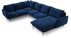 Cosmopolitan Design Coltar in forma de U cu 7 locuri Vienna cu tapiterie din catifea (COS_UL_51_F1_VIENNA3)