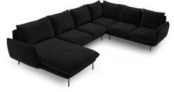Cosmopolitan Design Coltar in forma de U cu 7 locuri Vienna cu tapiterie din catifea (COS_UR_51_F1_VIENNA8)