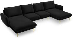 Cosmopolitan Design Coltar in forma de U cu 6 locuri Vienna cu tapiterie din catifea (COS_U_51_C1_VIENNA8)