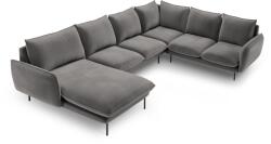 Cosmopolitan Design Coltar in forma de U cu 7 locuri Vienna cu tapiterie din catifea (COS_UR_51_F1_VIENNA6)