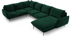 Cosmopolitan Design Coltar in forma de U cu 7 locuri Vienna cu tapiterie din catifea (COS_UL_51_F1_VIENNA5)