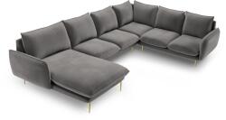 Cosmopolitan Design Coltar in forma de U cu 7 locuri Vienna cu tapiterie din catifea (COS_UR_51_C1_VIENNA6)