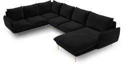 Cosmopolitan Design Coltar in forma de U cu 7 locuri Vienna cu tapiterie din catifea (COS_UL_51_C1_VIENNA8)