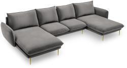 Cosmopolitan Design Coltar in forma de U cu 6 locuri Vienna cu tapiterie din catifea (COS_U_51_C1_VIENNA6)