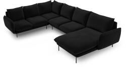 Cosmopolitan Design Coltar in forma de U cu 7 locuri Vienna cu tapiterie din catifea (COS_UL_51_F1_VIENNA8)