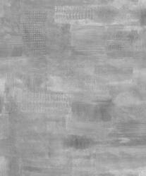  Építészeti karakter! 3D hatású absztrakt geometriai 3D reliefminta hideg szürke matt ezüstszürke és antracit tónus tapéta (88937)