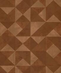  Grandeco Gravity GT3005 Geometrikus 3D váltakozó strukturájú síkidomok barna bronz tapéta (GT3005)