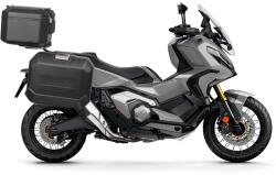Shad Set complet de cutii de aluminiu SHAD TERRA NEGRU, 48L cutie centrala si 36L 36L cutii laterale, incluzand kit de montaj si placa SHAD HONDA X-ADV 750 (261828)