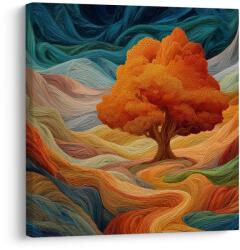 Dovido Tablou copac al vieții colorat în natură - 40x40