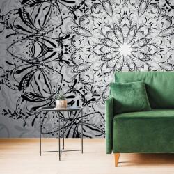 Dovido Tapet rozetă în design alb-negru - 539x363