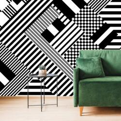 Dovido Tapet modele discrete în alb-negru - 392x264