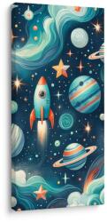 Dovido Tablou planete colorate și stele - 60x120