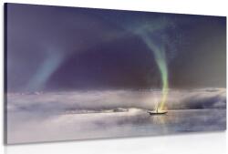Dovido Tablou aurora polară deasupra lacului - 120x80