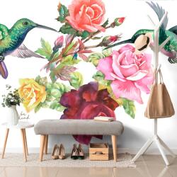 Dovido Tapet colibri cu flori - 196x270