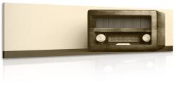 Dovido Tablou retro radio în design sepia - 90x30