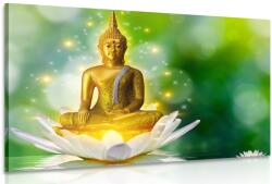 Dovido Tablou buddha de aur pe o floare de lotus - 90x60
