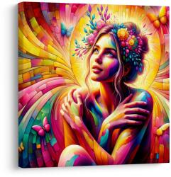 Dovido Tablou curcubeu armonie colorată - 40x40