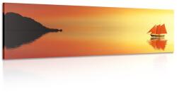 Dovido Tablou velier portocaliu - 120x40