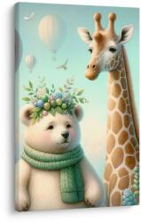 Dovido Tablou animale cu baloane - 60x90