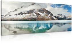 Dovido Tablou lac de munte în apropierea pădurii - 60x30