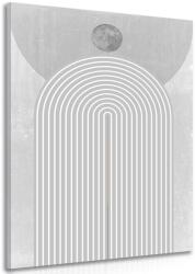 Dovido Tablou curcubeu modern gri Mid-Century - 100x150
