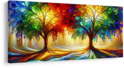 Dovido Tablou arbori mistici ai vieții în culori - 120x60