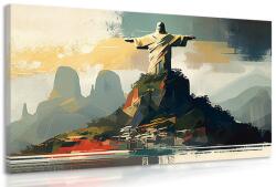 Dovido Tablou statuie a lui Isus în Rio de Janeiro - 60x40