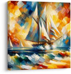 Dovido Tablou călătorie marină colorată - 30x30