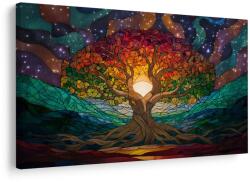 Dovido Tablou arborele vieții în peisaj curcubeu - 90x60