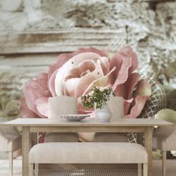 Dovido Fototapet trandafir vintage elegant - 490x330
