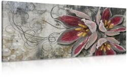 Dovido Tablou flori cu perle - 200x100