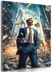 Dovido Tablou om de afaceri din Wall Street - 30x40