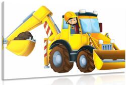 Dovido Tablou excavator pentru copii - 60x40