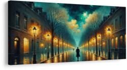Dovido Tablou stradă romantică cu felinare - 200x100