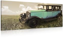 Dovido Tablou mașină albastră retro - 120x60