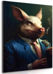 Dovido Tablou animal gangster porc - 80x120