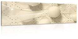 Dovido Tablou lux alb în design sepia - 150x50