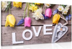 Dovido Tablou cu inscripția Love - 150x100