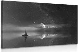 Dovido Tablou barcă la mare în design alb-negru - 120x80