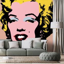 Dovido Tapet autoadeziv pop art Marilyn Monroe pe fundalul maro - 196x270