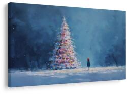 Dovido Tablou pom de Crăciun și călător singuratic - 40x30