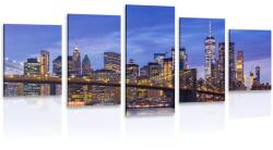 Dovido Tablou 5-piese pod fermecător din Brooklyn - 100x50
