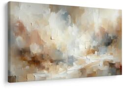 Dovido Tablou abstracție delicată în bej - 60x40