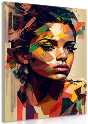 Dovido Tablou farmecul femeii în design patchwork - 30x40