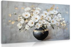 Dovido Tablou ramuri de flori într-o vază neagră - 90x60
