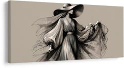 Dovido Tablou siluetă de femeie la modă - 80x40