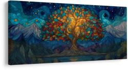 Dovido Tablou peisaj nocturn cu arborele vieții - 200x100