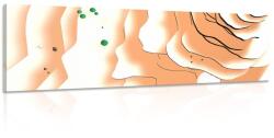 Dovido Tablou suprafața Lunii abstractă - 150x50