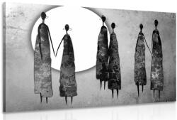 Dovido Tablou femeile africane în design alb-negru - 60x40